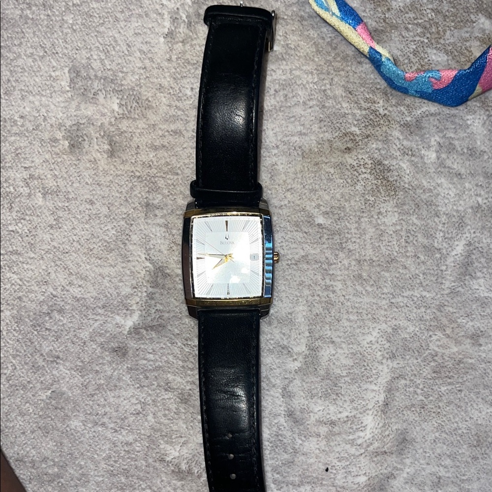 Bulova Black and Silver Men's Watch